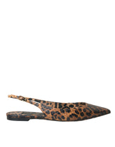 Dolce & Gabbana Brown Leopard Exotic Skin Slingback Shoes -   -  Dolce & Gabbana.